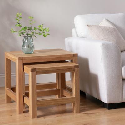 Buy Habitat Finchley Nesting Table - Natural | Nest of tables | Habitat
