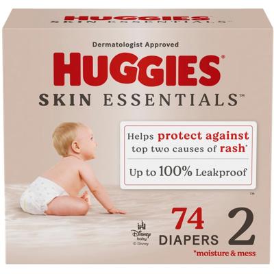 Huggies Skin Essentials Baby Diapers, Size2 (12-18 lbs), 74 Ct - 74 ea | Real Canadian Superstore