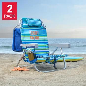 Tommy Bahama Backpack Beach Chair, 2-pack | Costco
