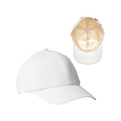 Satin Lined Baseball Cap - White – Ivy Beauty