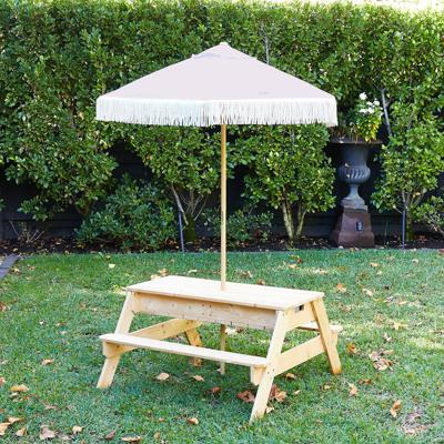 Buy Sand and Water Table | Wooden Kids Picnic Table w/ Umbrella | HipKids Online