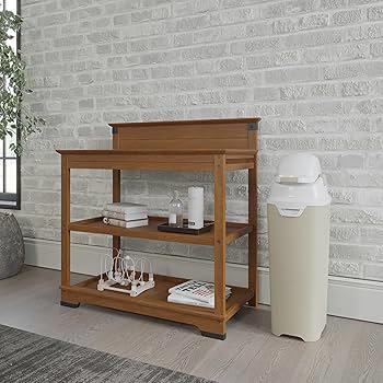 Amazon.com: Foundations Tall Diaper Pail with Airtight Lid, Durable & Odorless Diaper Disposal, Large Capacity, Holds up to 60 Newborn Diapers, Refill