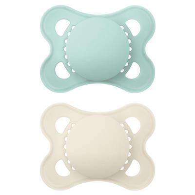 MAM Original Matte Pacifier (2 pack, 1 Sterilizing Pacifier Case), Pacifiers 0-6 Months, Unisex Baby Pacifier, Best Pacifiers for Breastfed Babies, St