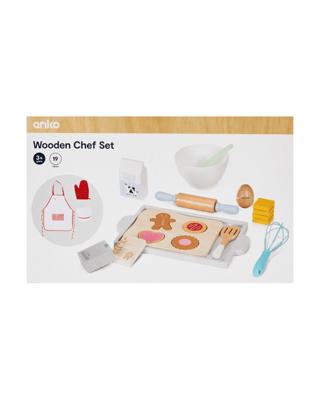 19 Piece Wooden Chef Set - Kmart