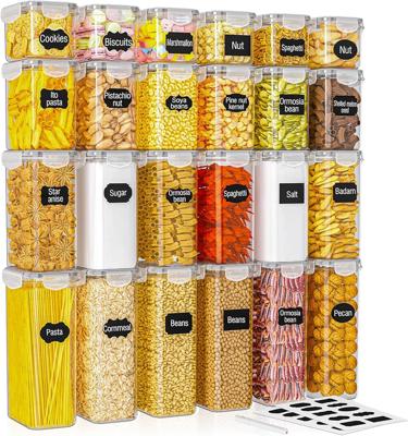 PurKeep 24 Pack Food Storage Containers - BPA Free, Airtight Kitchen Storage for Cereal, Flour, Sugar & Baking Supplies, 42L : Amazon.co.uk: Home & Ki