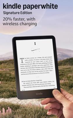 Amazon.com: Amazon Kindle Paperwhite Signature Edition 32GB (newest model) – 20% faster with auto-adjusting front light, wireless charging, and weeks