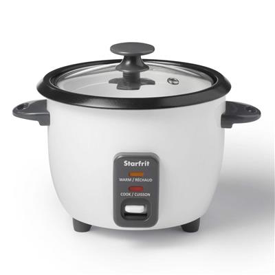 Starfrit 6-Cup Rice Cooker, White