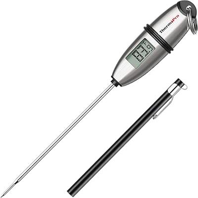 Amazon.com: ThermoPro TP02S Digital Food Thermometer for Cooking Bread Baking Sourdough Liquids, Meat Thermometer Digital with Super Long Probe for Gr