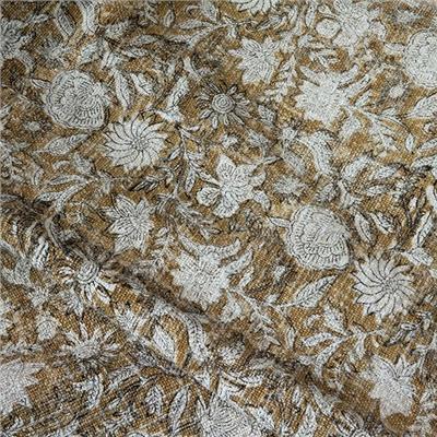 Amazon.com: HOME WIBE 100% Pure Cotton Handblock Printed Throw Blanket, Soft 50 x 60 Fringed Floral Print Throw for Couch, Sofa, Chair, Bed - Cozy, M