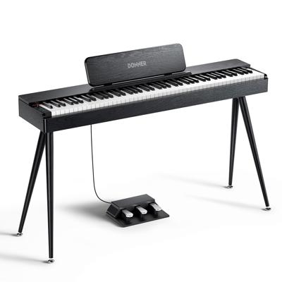 S100 Weighted Keyboard Piano Upright Black -Donner OURA