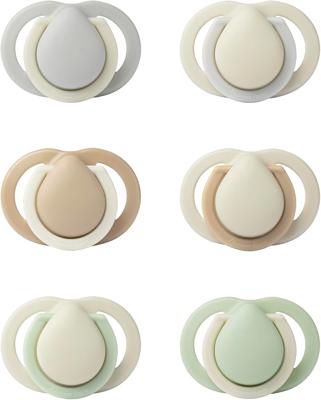 Tommee Tippee Newborn Soothers, 0-2 Months, Muted Colours, Matte Texture, Symmetrical Design, Pack of 6 : Amazon.co.uk: Baby Products