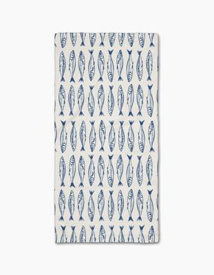 Sardine Stripes Blue Bar Towel | Geometry – GEOMETRY