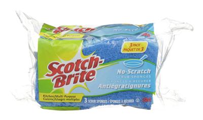 3M Scotch-Brite All-Purpose Non-Scratch Scrub Sponge, 3-pk