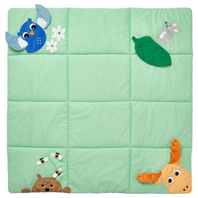 SANDBI play mat, Scandinavian nature/multicolor, 100x100 cm (39 ¼x39 ¼) - IKEA CA