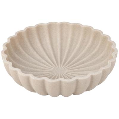 LARL GMVOI Large Decorative Bowl - Modern Handicraft Bowls for Home Decor - Fruit Bowl for Kitchen Counter - Key Bowl for Entryway Table - Ruffle Cen