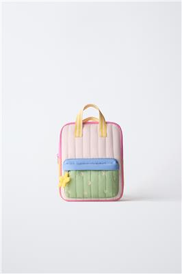 MULTICOLOURED FLOWER BACKPACK - Pink | ZARA India