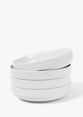 Hamilton Stacked Porcelain Pasta Bowls 4 Piece Set | Woolworths.co.za