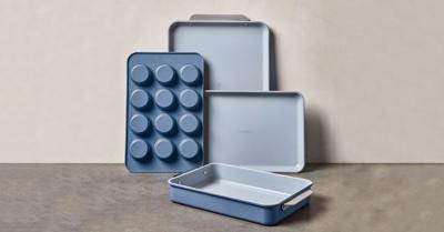 6 Piece Bakeware Set | Organizers Included | Non-Toxic Ceramic Coating | Caraway