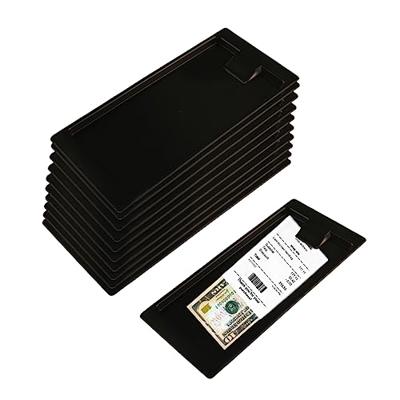 17pack Black Check Holders, Check Presenters for Restaurants, Guest Check Holder Tip Tray for Bars, Cafes, Hotels, Dining, Restaurants.