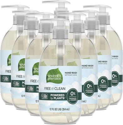 Amazon.com: Seventh Generation Liquid Hand Soap Fragrance Free Free & Clean Unscented Hand Soap 12 Fl.oz, Pack of 8 : Beauty & Personal Care