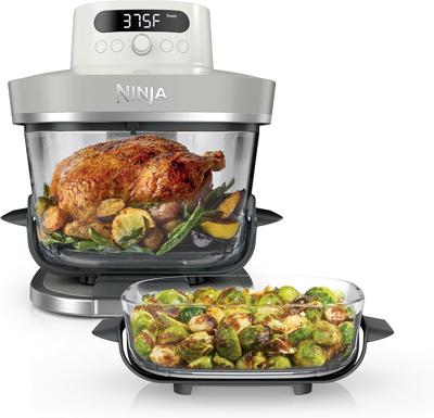 Amazon.com: Ninja Crispi Pro 6-in-1 Glass Air Fryer | 450°F, Nontoxic, 6qt & 2.5qt Containers & Lids | Microwave, Freezer, Dishwasher Safe | Max Crisp