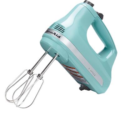 KitchenAid® Ultra Power™ 5-Speeds Hand Mixer w/ Turbo Beater Aqua Sky