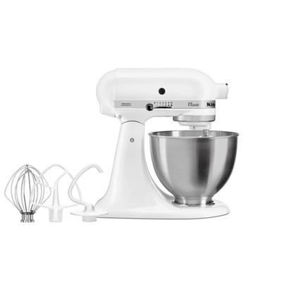KitchenAid – KSM45 Classic Tilt Head Stand Mixer 4.3Ltr White – Victorias Basement
