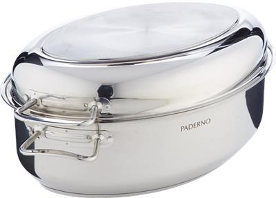 PADERNO 18/10 Stainless Steel Multi-Roaster w/ Removable Rack, 50.3 x 18cm