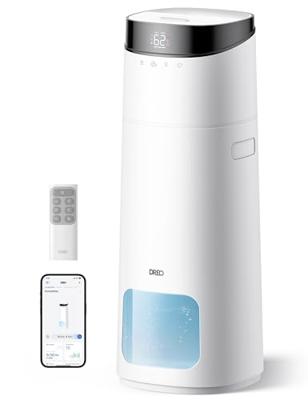 DREO 16L Smart Humidifier Large Room 1000 ft², 130H Cool Mist Air Humidifiers for Bedroom Plants Baby, Top Fill, Remote/Touch/Voice & APP Control, Cle