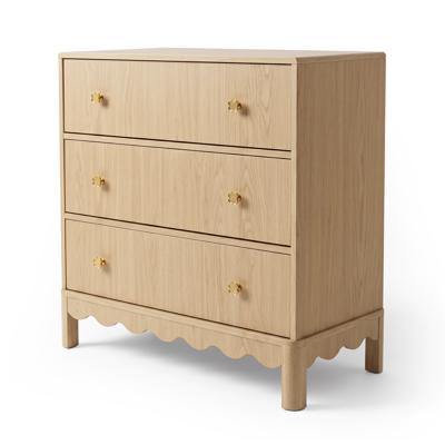 Colby Scalloped Chest of Drawers | Natural Timber Storage