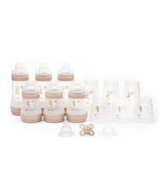 MAM Baby Anti-Colic Self Sterilising Bottles (Set of 17) - Taupe – Mamas & Papas UK