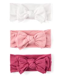 Baby And Toddler Girl Bow Headwrap 3-Pack - MULTI | The Childrens Place