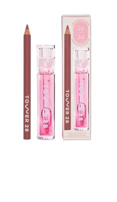 Tower 28 Line & Shine Lip Kit in Lucky & Paint My Number | REVOLVE