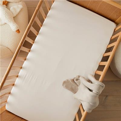 Adairs Baby - Stonewashed Cotton White Pebble Fitted Sheets Pack of 2 | Adairs