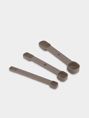 Kitchen Think Measuring Spoons Set of 3 Mocha | Bash