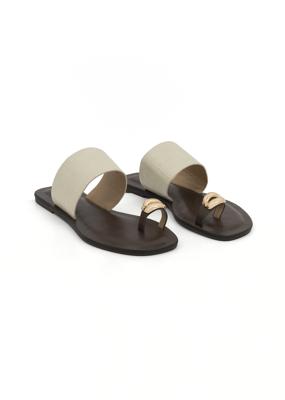 Metal Toe Post Faux Leather Mules | Woolworths.co.za