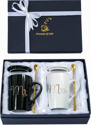 Amazon.com: Jumway Mr and Mrs Coffee Mugs Set - Unique Wedding Gifts For Bride and Groom - His and Hers Anniversary Present Husband and Wife -Engageme