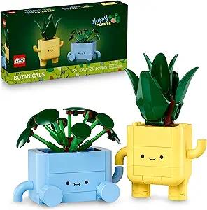 Amazon.com: LEGO Botanicals Happy Plants Building Toy for Kids, Girls, and Boys 9+ - Playroom Decor for Desk or Shelf - Birthday Gift Idea for Young G