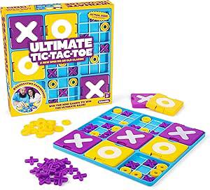 Amazon.com: Ultimate Tic Tac Toe™ by Relatable, Exciting Board Games for Easter Family Gatherings, Great Games for Kids, Includes 1 Board, 41 Mini Xs