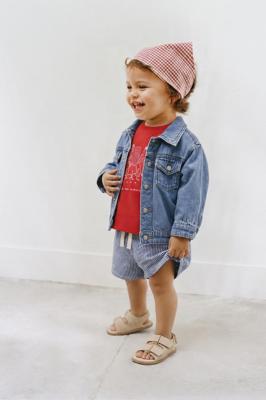 STRIPED SHORTS - Bluish | ZARA Canada