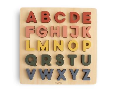 Wooden Alphabet Puzzle – FSC Certified Wood | Grove Collaborative