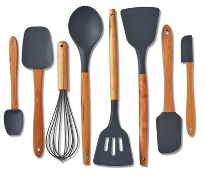 Master Chef Heat-Resistant Beechwood Cookware Set, 8-pc