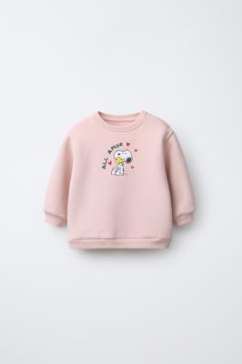SNOOPY PEANUTS™ EMBROIDERED SWEATSHIRT - Pink | ZARA South Africa
