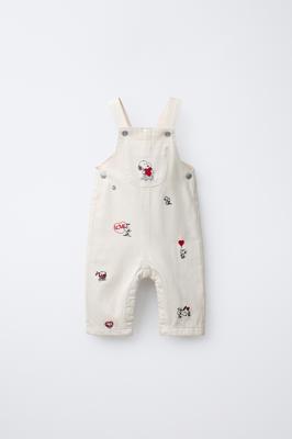 SNOOPY PEANUTS™ TWILL DUNGAREES - Ecru | ZARA South Africa
