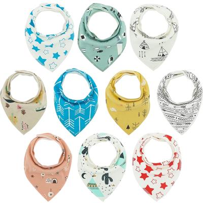 Sarvoza Cotton Bandana Baby Bibs, Organic Drool Absorption, Adjustable Fit, 10 Pack - Walmart.com