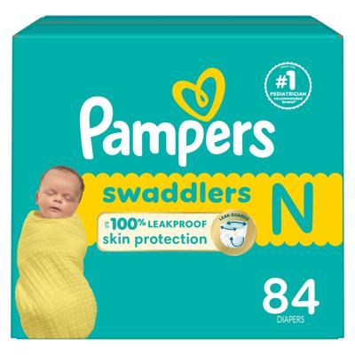 Pampers Swaddlers Diapers, Size 0 (up to 10 lbs), Absorbent, Keeps Baby Dry and Comfortable, Skin Safe Disposable Baby Diaper, 84 Count - Walmart.ca