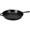 Amazon Basics Pre-Seasoned Cast Iron Skillet, Heavy-Duty Oven Safe up to 260 C, Large 15-inch (38.1 cm), Black : Amazon.co.uk: Home & Kitchen