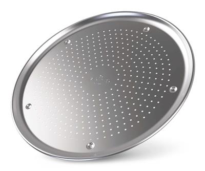 PADERNO Professional Uncoated Aluminum Round Pizza Crisper Pan, 16-in