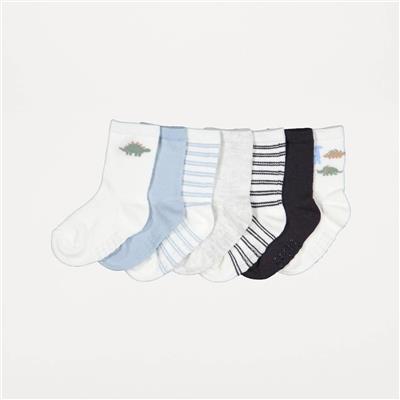 7 Pack Summer Crew Socks - Kmart