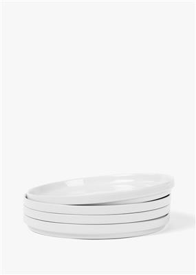 Hamilton Stacked Porcelain Dinner Plates 4 Piece Set | Woolworths.co.za